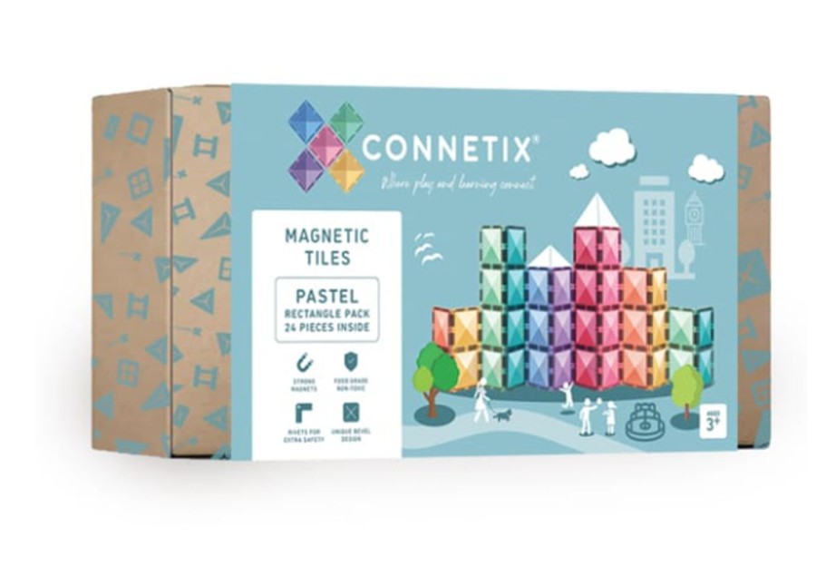 Toys & Activites Connetix | Pastel Rectangle Pack 24 Pc