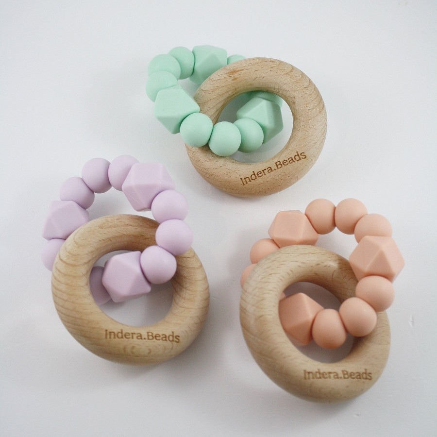 Baby, Kids & Teens Indera.Trading | Pastel Silicone Teether