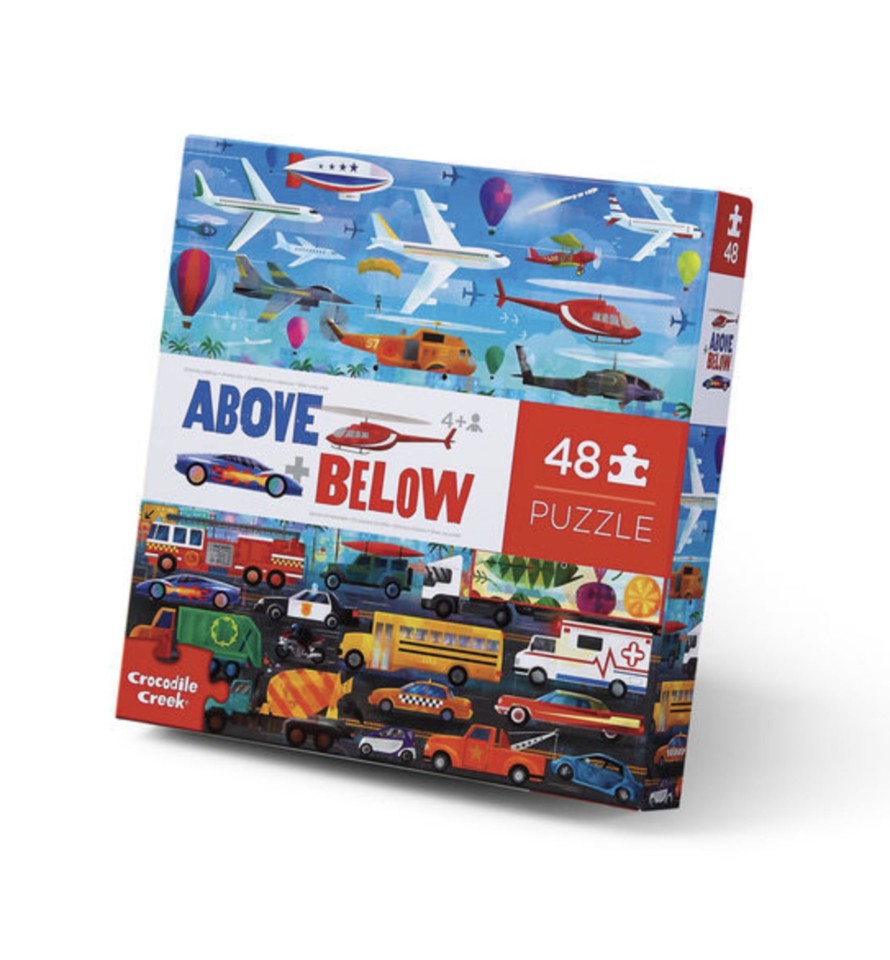 Toys & Activites Crocodile Creek | 48 Pc Above & Below Puzzle - Things That Go