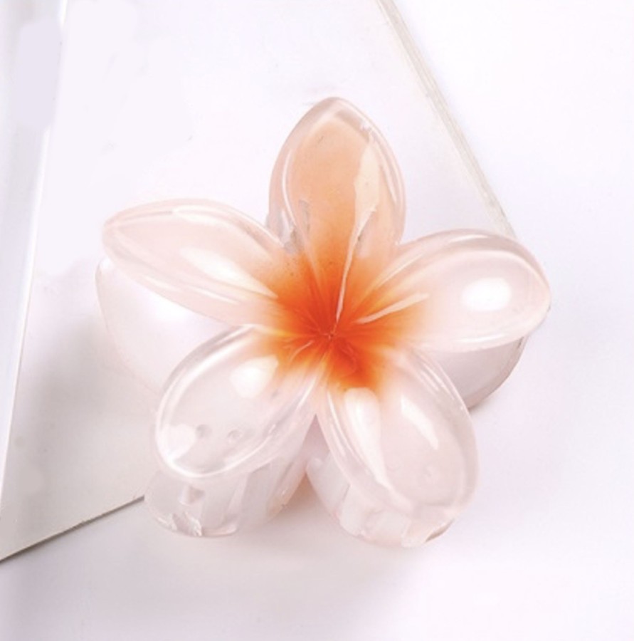 Clothes & Accessories Aquarius Designs | Hair Clip; Glossy Franjipany