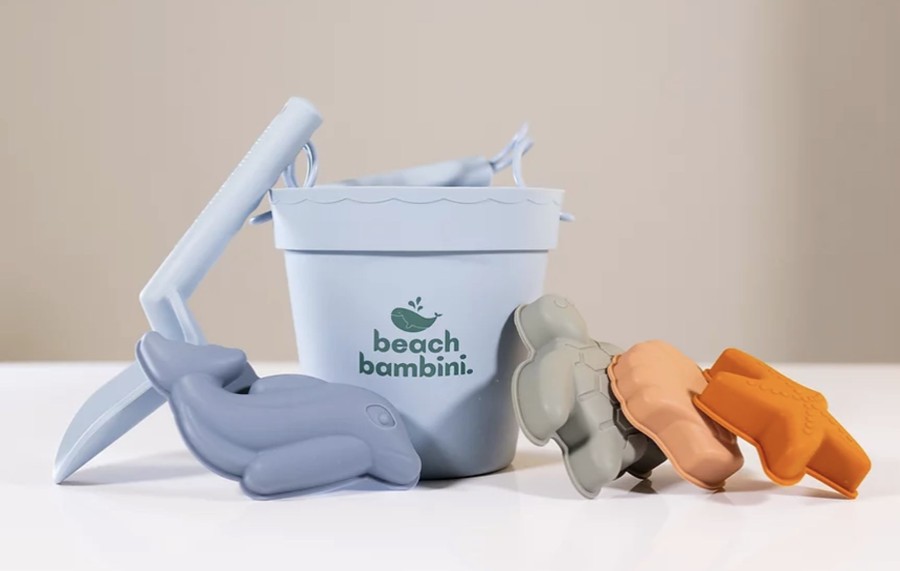 Toys & Activites Beach Bambini | Silicone Bucket & Spade Set - Blue