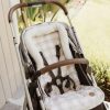 For Mums & Dads OiOi | Cozy Fleece Pram Liner - Beige Gingham