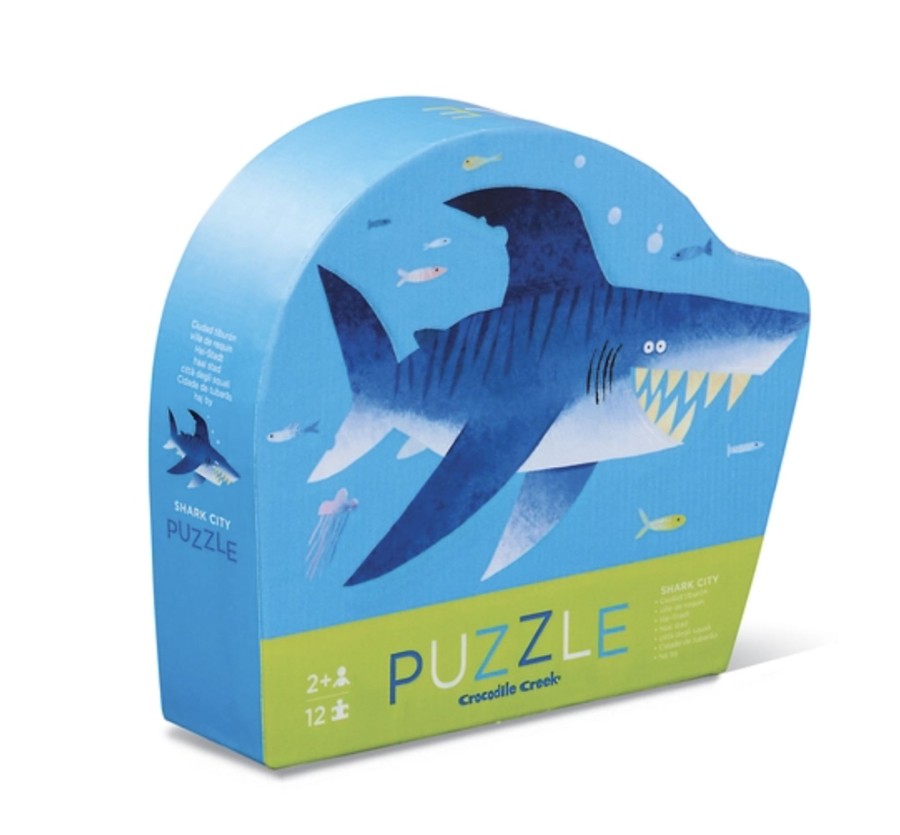 Toys & Activites Crocodile Creek | Mini Puzzle 12Pc; Shark City - Crocodile Creek