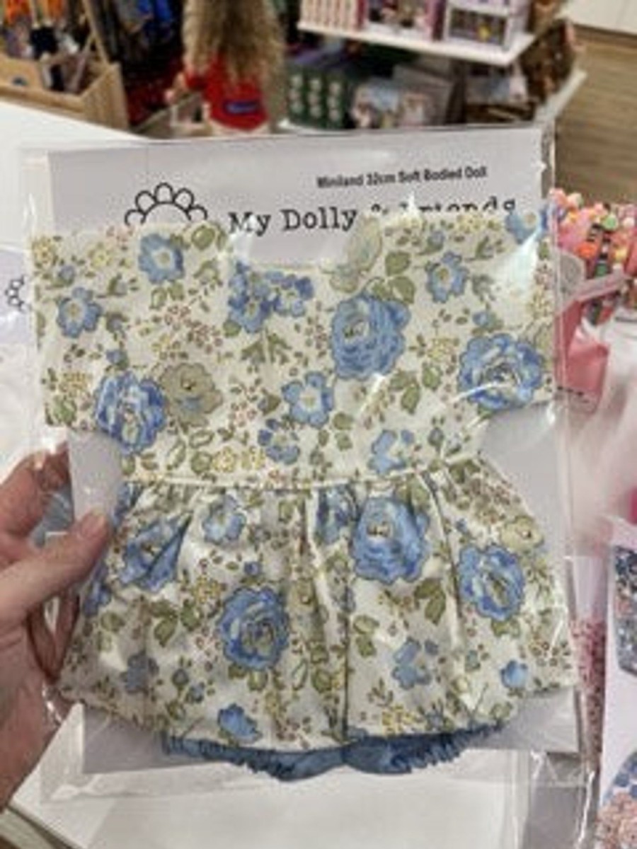 Toys & Activites My Dolly & Friends | Doll Blouse Set; Blue Floral - 32Cm