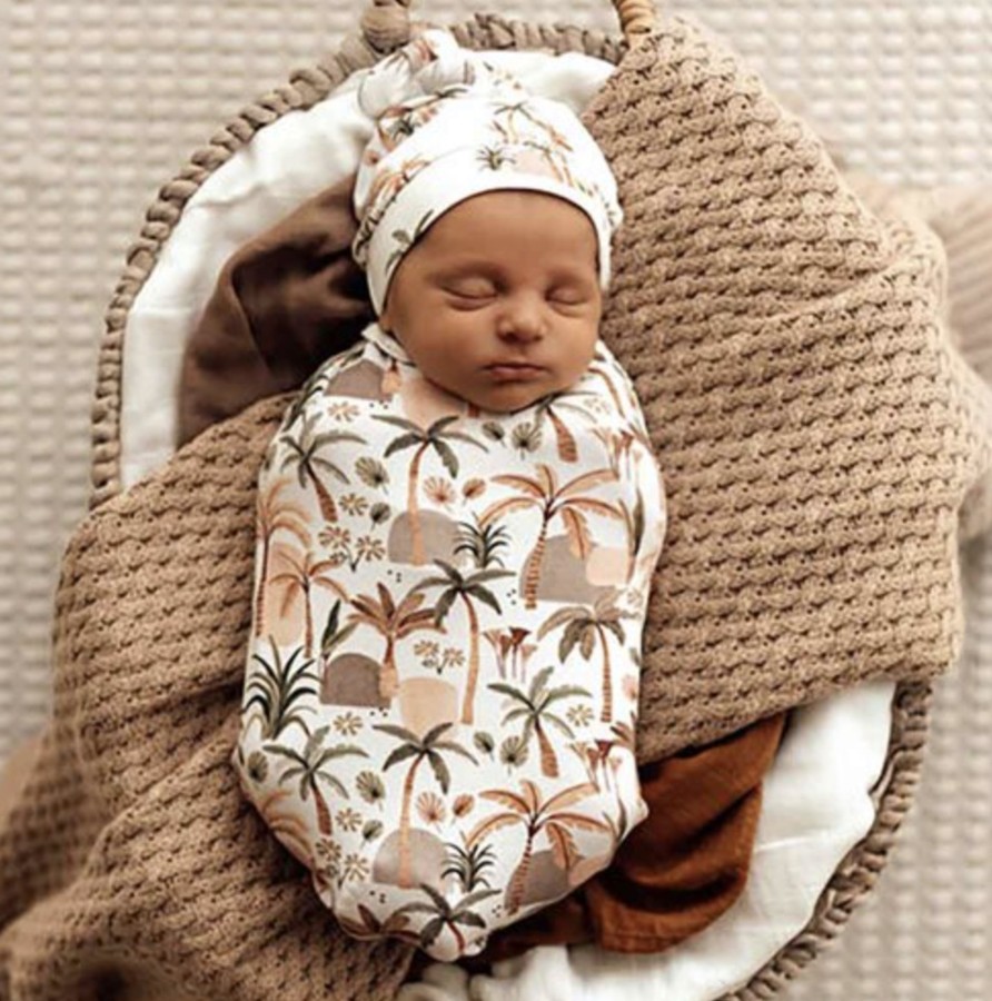 Baby, Kids & Teens Snuggle Hunny Kids | Snuggle Swaddle & Beanie Set; Palm Springs - Snuggle Hunny Kids