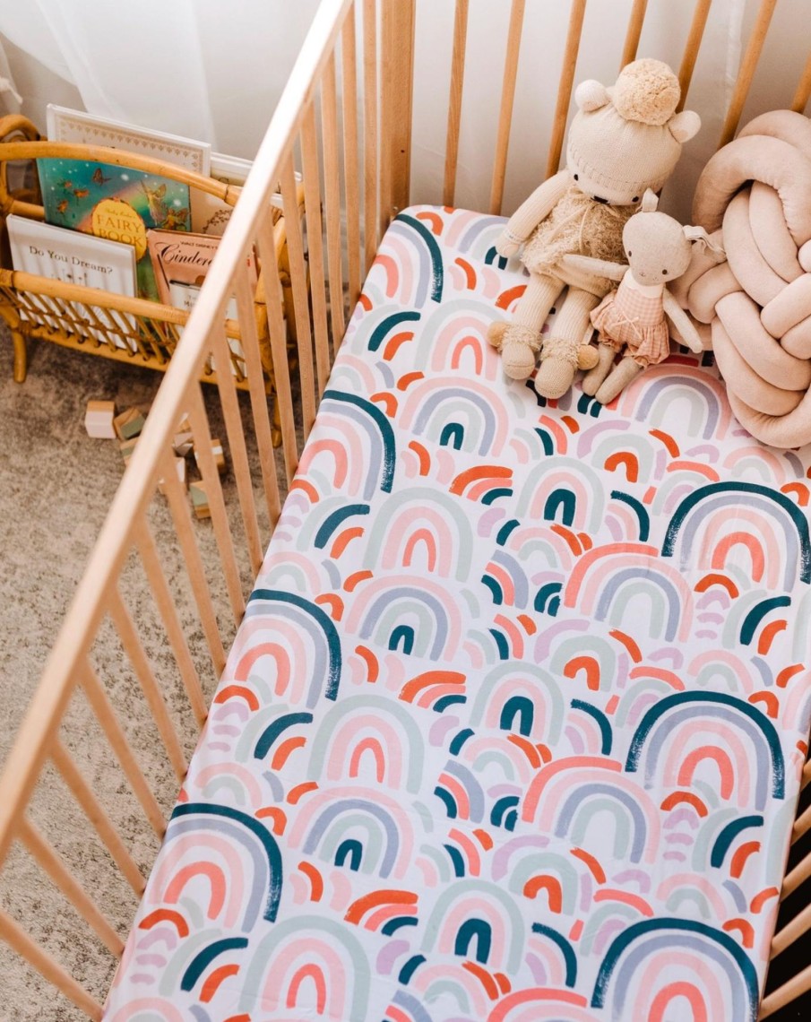 Baby, Kids & Teens Snuggle Hunny Kids | Fitted Cot Sheet; Rainbow Baby - Snuggle Hunny Kids