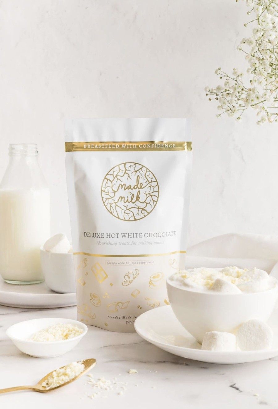 For Mums & Dads Made To Milk | Deluxe Lactation White Hot Chocolate