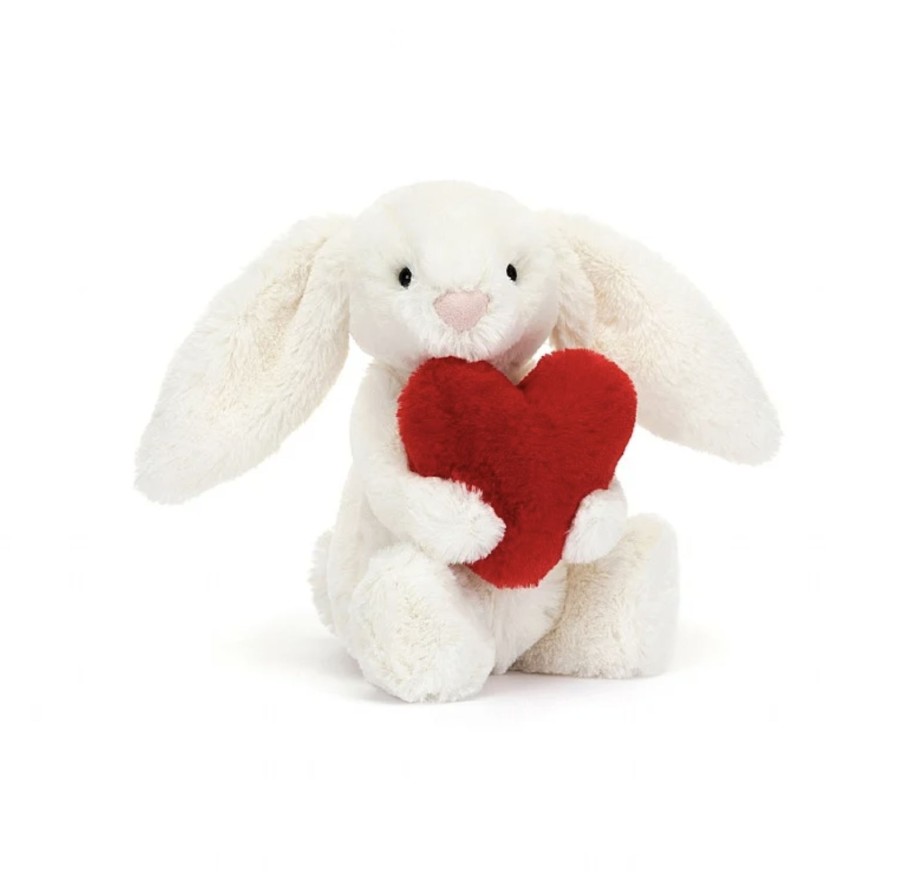 Toys & Activites Jellycat | Bashful Red Love Heart Bunny