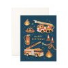 For Mums & Dads Fox & Fallow | Happy Birthday Fire Trucks Greeting Card