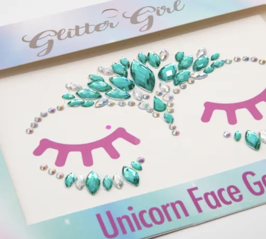 Clothes & Accessories Glitter Girl | Unicorn Face Gems - Dazzle Delight - Glitter Girl