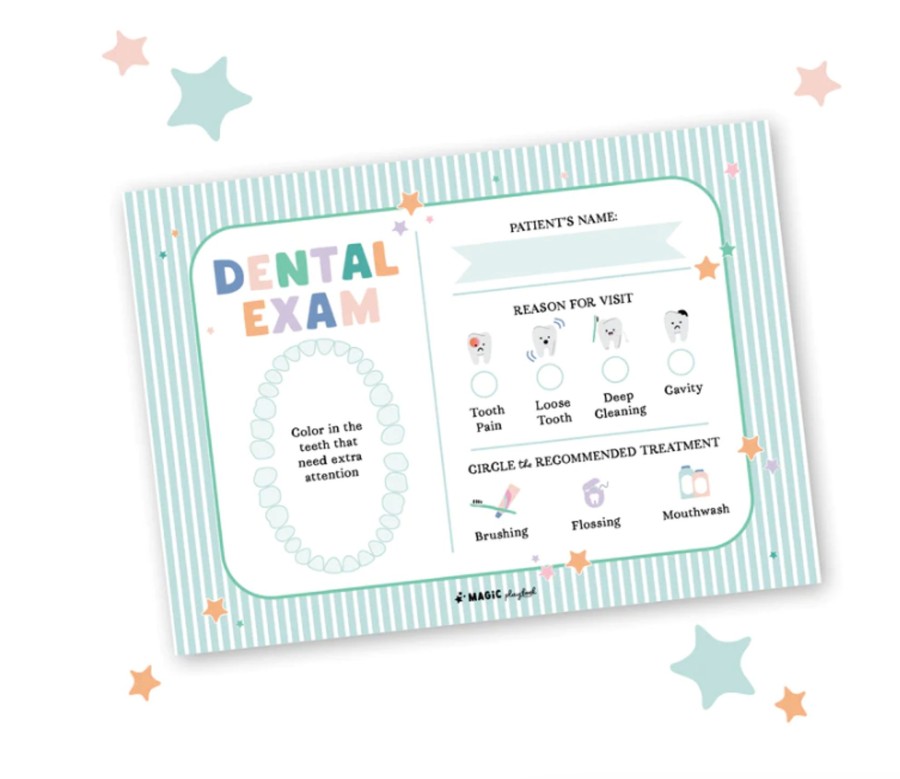 Toys & Activites Magic Playbook | Dentist Pretend Play Notepad