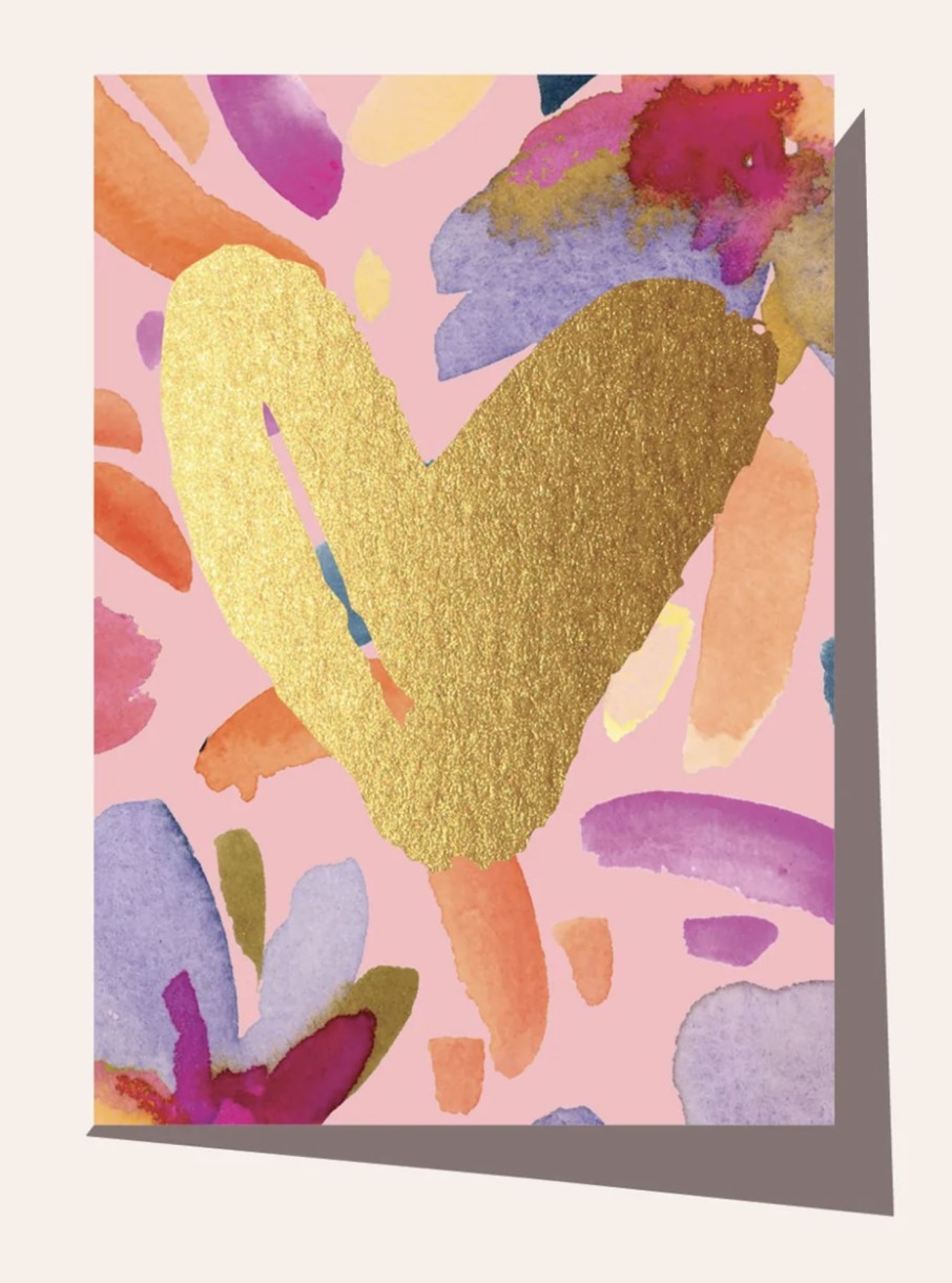 For Mums & Dads Elm Paper | Floral Heart Greeting Card