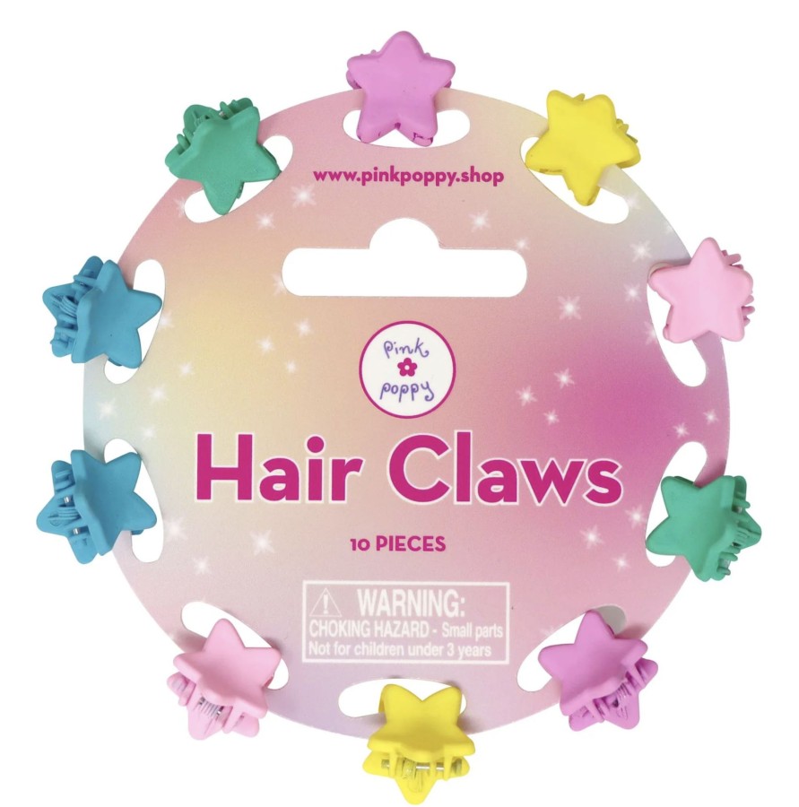 Clothes & Accessories Pink Poppy | Hair Claws; Stars