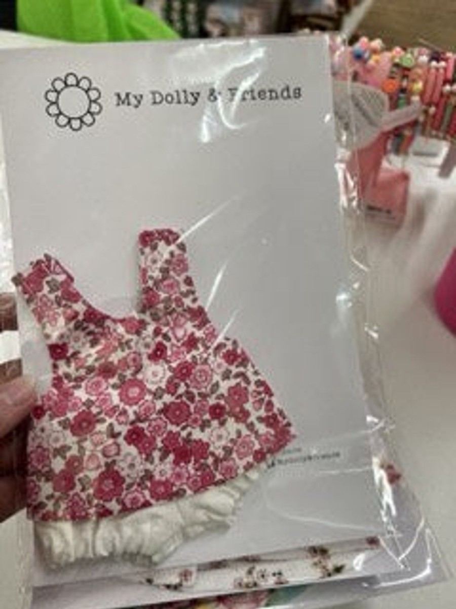 Toys & Activites My Dolly & Friends | Doll Vest Set; Dainty Pink Floral - 21Cm