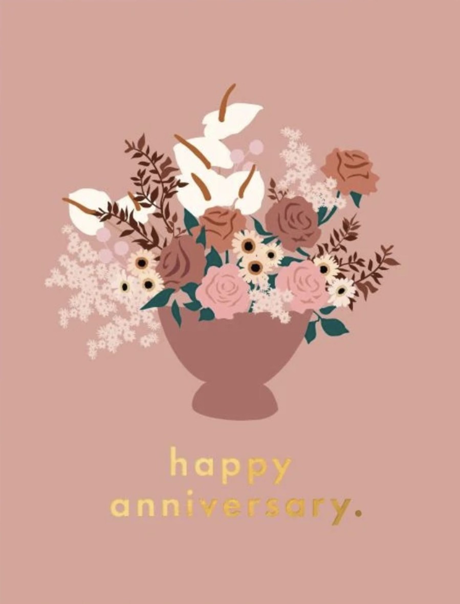 For Mums & Dads Fox & Fallow | Happy Anniversary Still Life Greeting Card