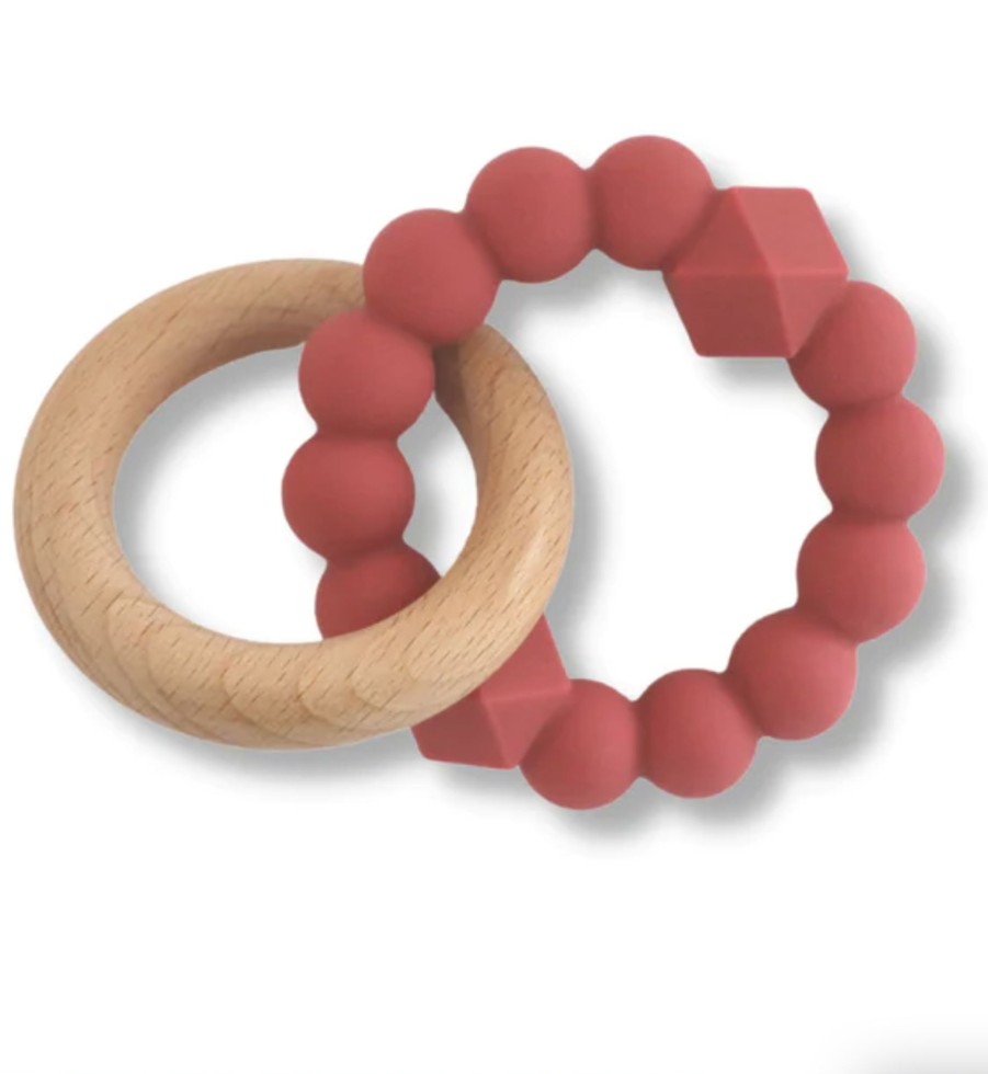 Baby, Kids & Teens Jellystone Designs | Moon Teether - Dusty Pink