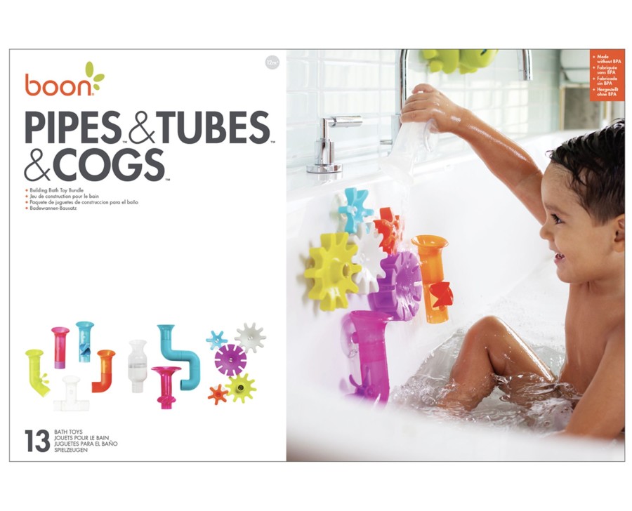 Toys & Activites Boon | Bath Toy Bundle - Pipes/Tubes/Cogs