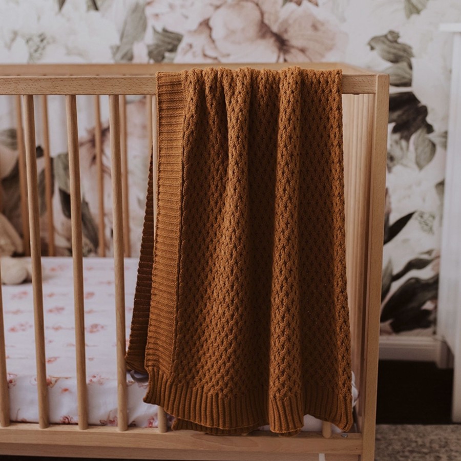 Baby, Kids & Teens Snuggle Hunny Kids | Diamond Knit Baby Blanket- Bronze; Snuggle Hunny Kids