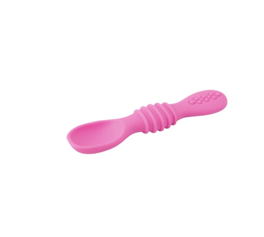 Baby, Kids & Teens Mumma's Little Helpers | Baby & Toddler Silicone Spoon Easy Flexi Grip - Pink