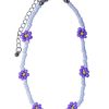 Clothes & Accessories Aquarius Designs | Anklet; Purple Flower - Aquarius Designs