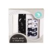 Baby, Kids & Teens All 4 Ella | 2 Pack Muslin Wraps & 4 Pegs - Shooting Stars & White