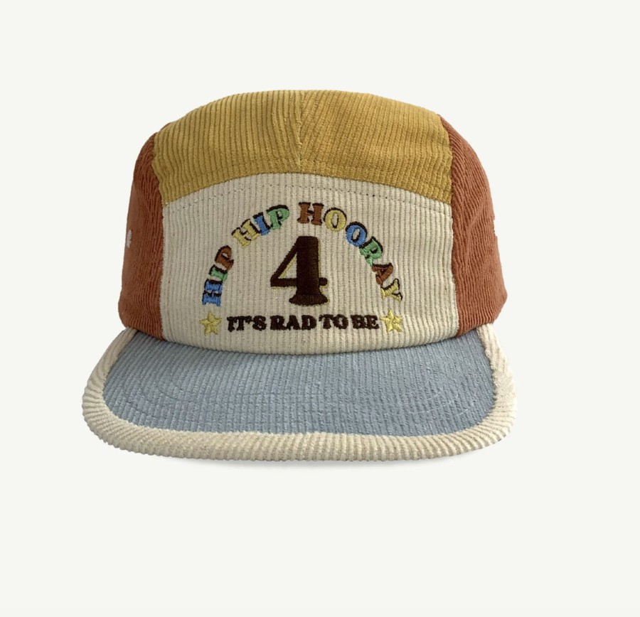 Clothes & Accessories Banabae | 4Th Birthday Cord Cap - Primary Spliced