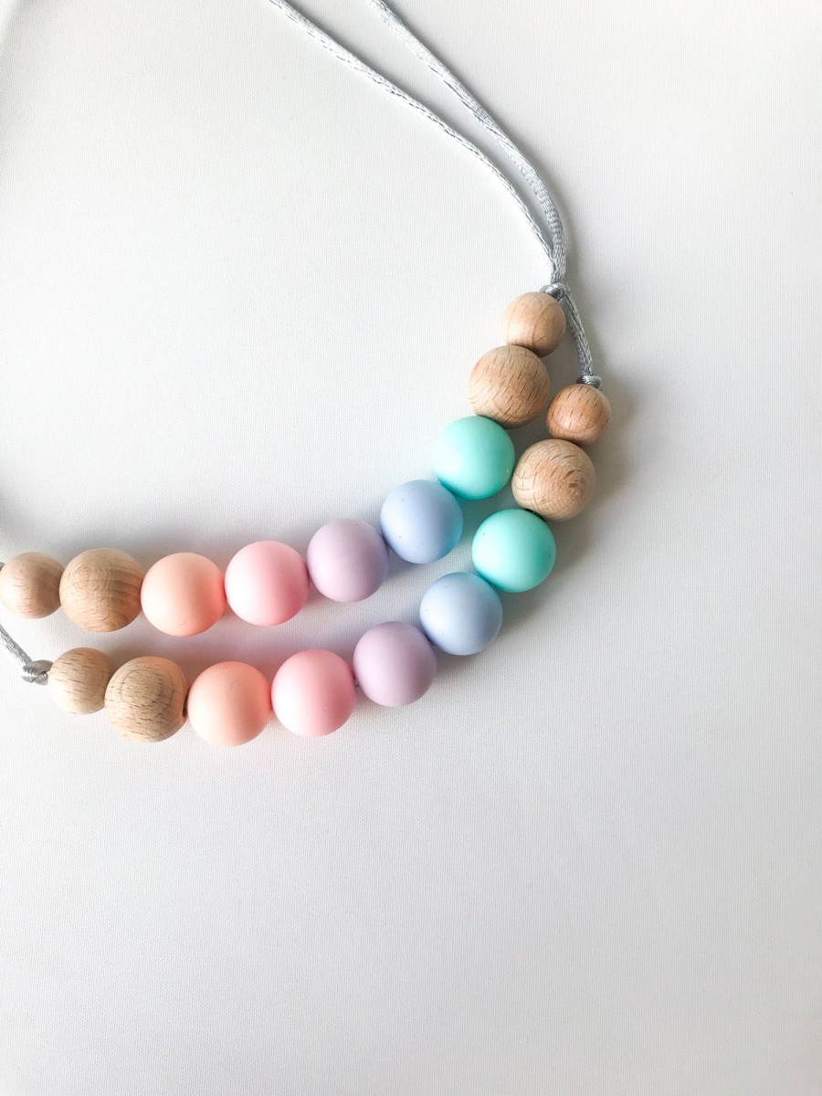 For Mums & Dads Indera.Beads | Little Lady Rainbow Nursing Necklace