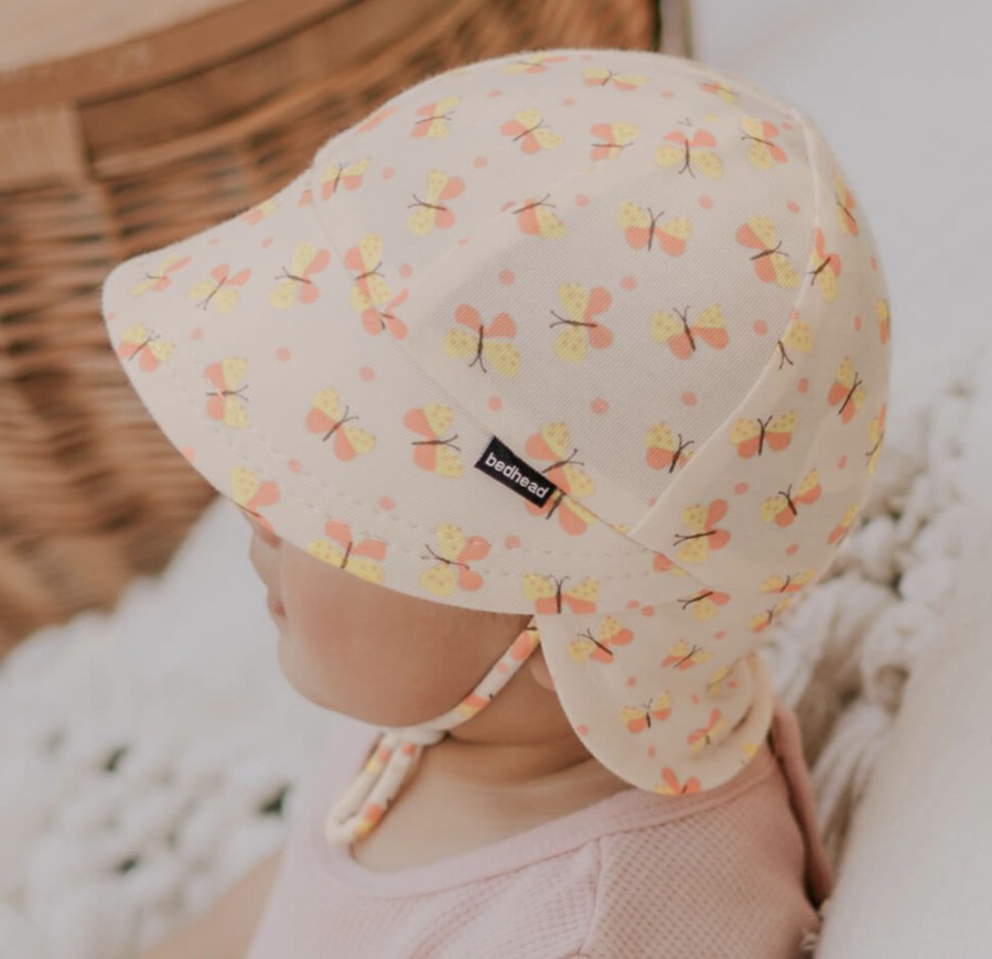 Clothes & Accessories Bedhead Hats | Legionnaire Flap Sun Hat - Butterfly