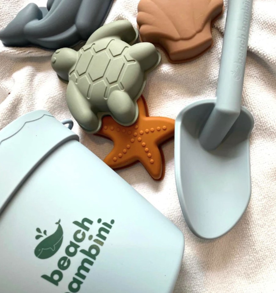 Toys & Activites Beach Bambini | Silicone Bucket & Spade Set - Green