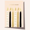 For Mums & Dads Elm Paper | Birthday Wishes Creme Candles Greeting Card