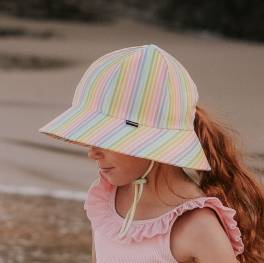 Clothes & Accessories Bedhead Hats | Beach Ponytail Swim Hat; Rainbow