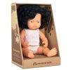 Toys & Activites Miniland | Caucasian Doll With Black Hair- 38Cm