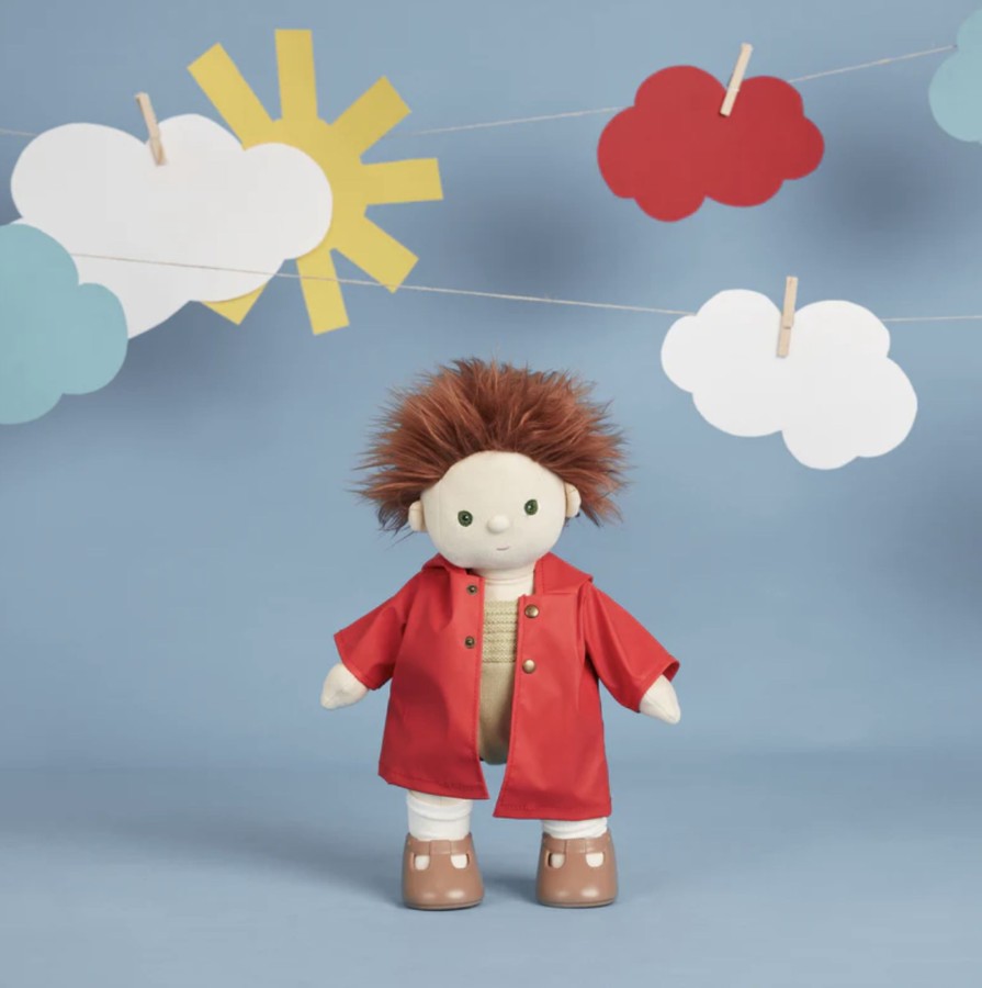 Toys & Activites Olli Ella | Dinkum Doll Ahoy Raincoat; Red - Olli Ella