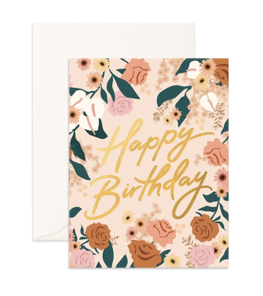 For Mums & Dads Fox & Fallow | Happy Birthday Bella Rosa Greeting Card