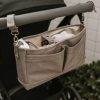 For Mums & Dads OiOi | Faux Leather Stroller Organiser/Pram Caddy - Taupe