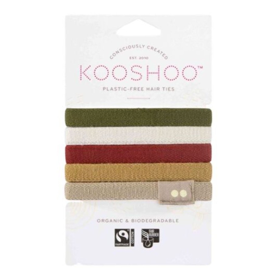 Clothes & Accessories KOOSHOO | Plastic-Free Hair Ties; Feeling Festive 5Pk - Kooshoo