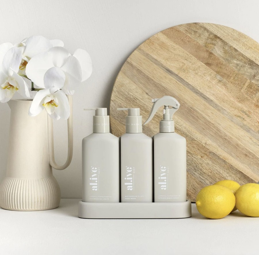 For Mums & Dads al.ive body | Premium Kitchen Trio - Hand Wash, Dishwashing Liquid & Bench Spray