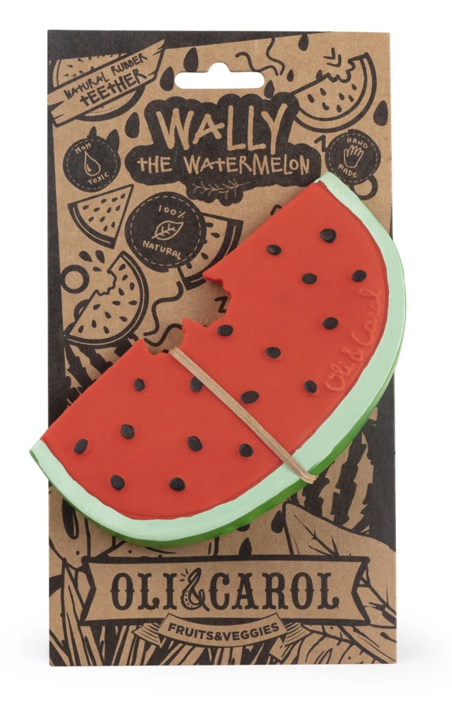 Baby, Kids & Teens Oli & Carol | Wally The Watermelon Baby Teether