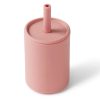 Baby, Kids & Teens Snuggle Hunny Kids | Silicone Straw Cup; Rose