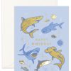 For Mums & Dads Fox & Fallow | Happy Birthday Sharks Greeting Card