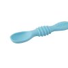 Baby, Kids & Teens Mumma's Little Helpers | Baby & Toddler Silicone Spoon Easy Flexi Grip - Blue