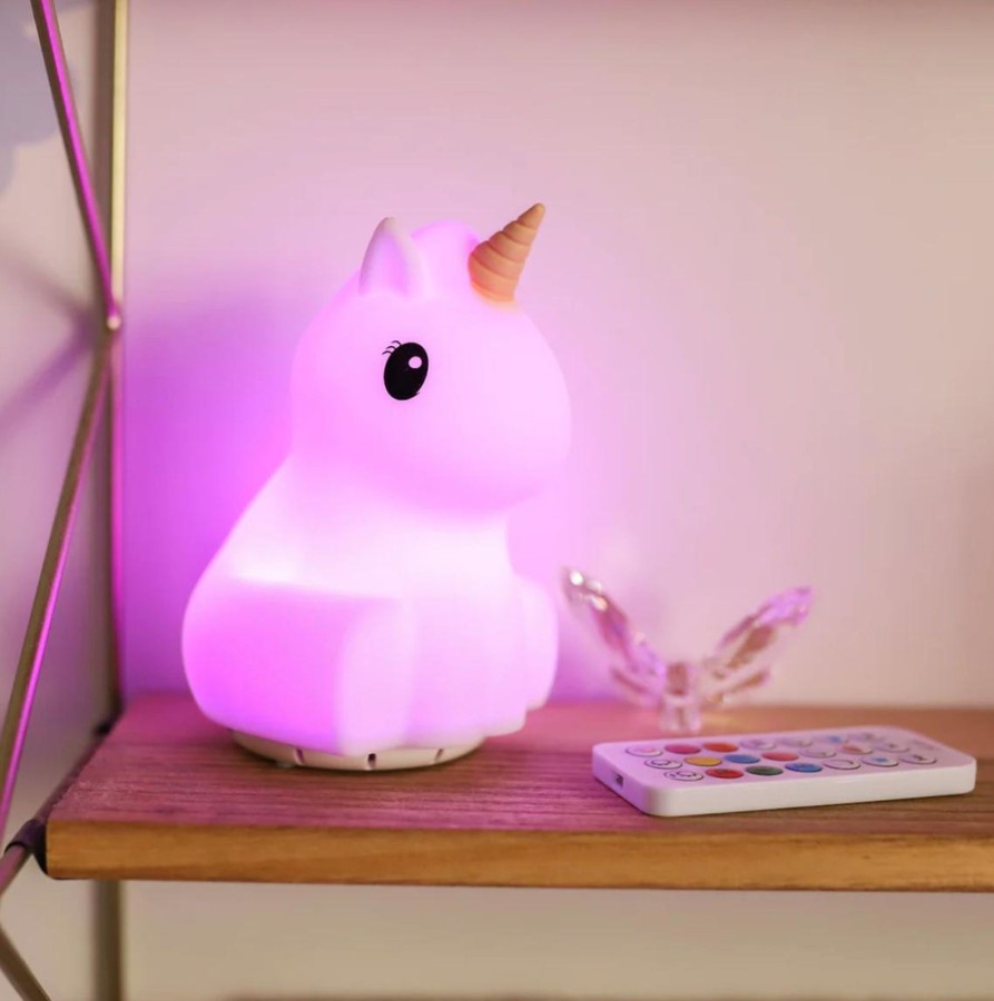 Baby, Kids & Teens Duski | Night Light & Bluetooth Speaker - Pink Unicorn