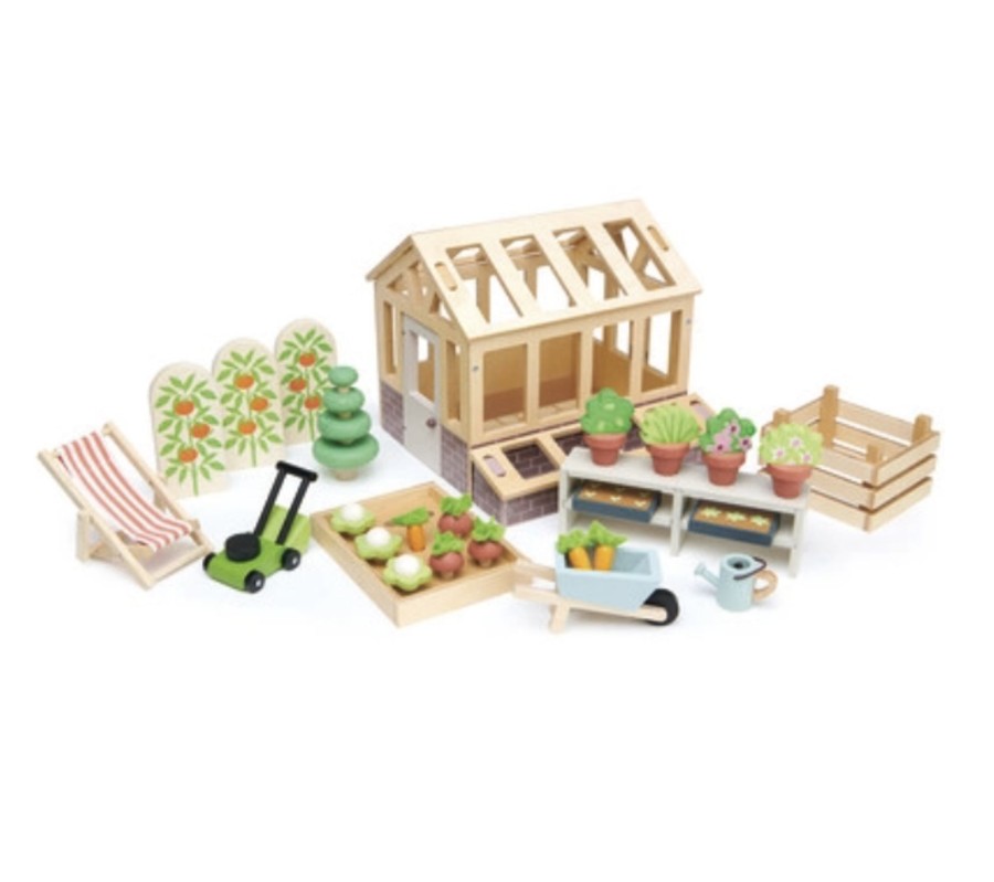 Toys & Activites Tender Leaf Toys | Greenhouse With Garden Set