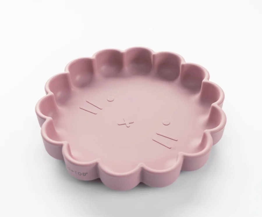 Baby, Kids & Teens Mod + Tod | Silicone Suction Lion Plate; Dusty Pink