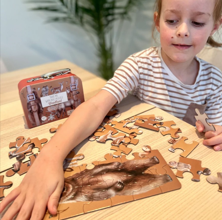 Toys & Activites Modern Monty | Woodland "Take Me With You' Puzzle