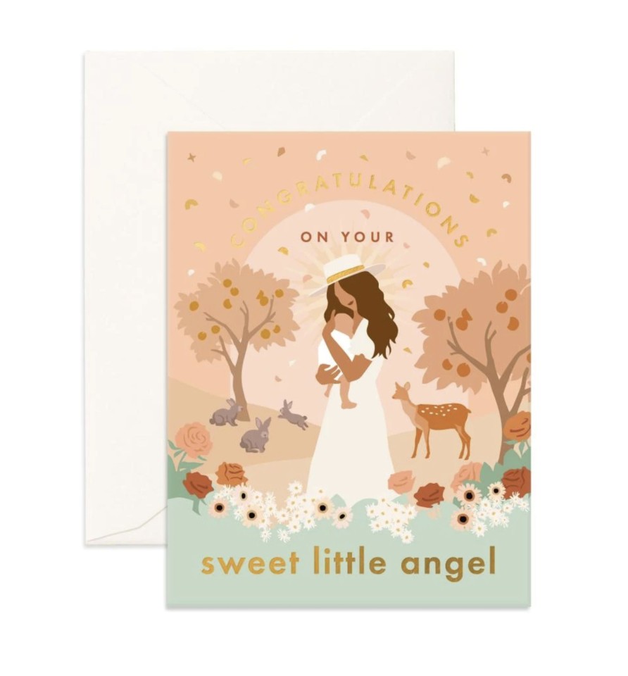 For Mums & Dads Fox & Fallow | Sweet Little Angel Greeting Card