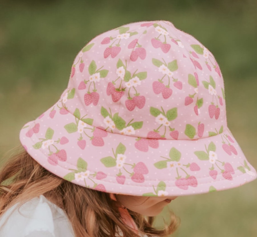 Clothes & Accessories Bedhead Hats | Toddler Bucket Sun Hat - Strawberry