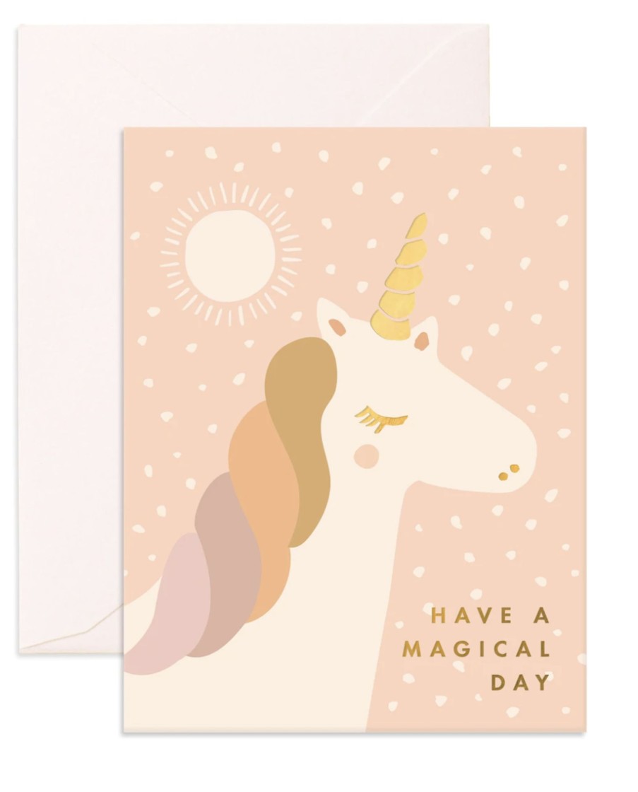 For Mums & Dads Fox & Fallow | Have A Magical Day Unicorn Greeting Card