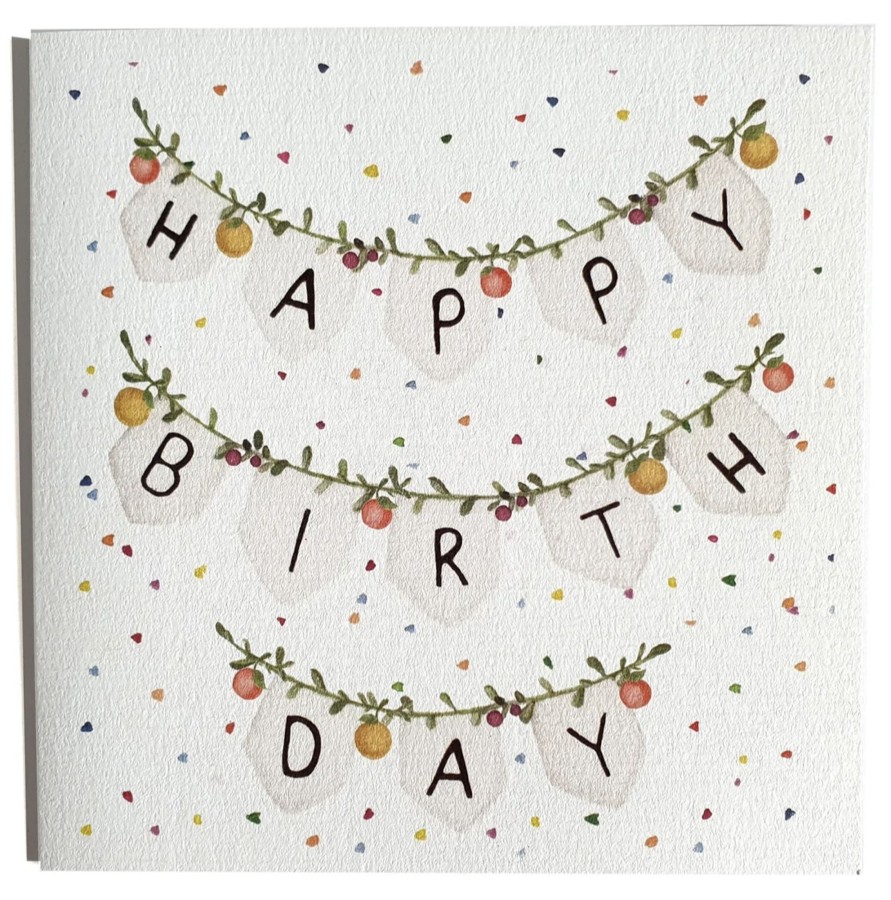 For Mums & Dads Forest & Fig | Happy Birthday Banner Greeting Card