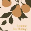 For Mums & Dads Fox & Fallow | Happy Birthday Pears Greeting Card